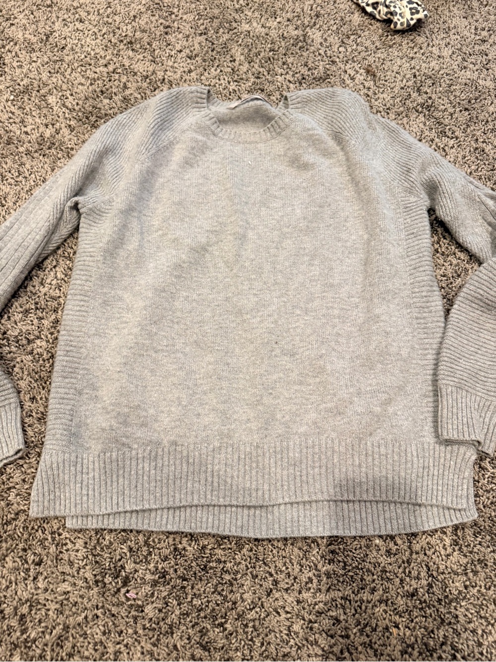 Athleta Light Gray Crewneck Women's Sweater